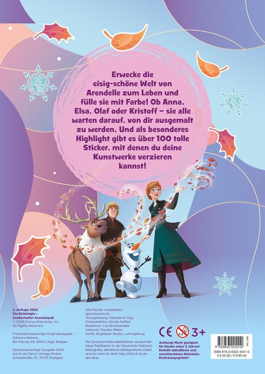 Produktbild: Disney Die Eisk&ouml;nigin: Zauberhafter Ausmalspa&szlig;