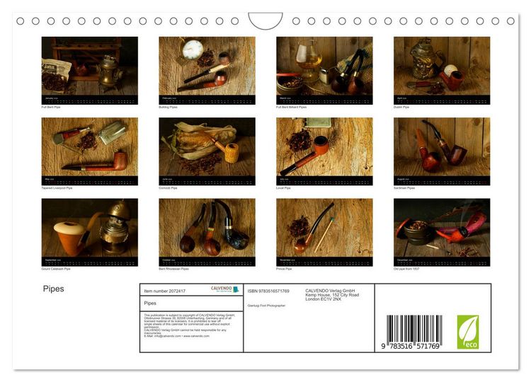 Produktbild: Pipes (Wall Calendar 2026 DIN A4 landscape), CALVENDO 12 Month Wall Calendar