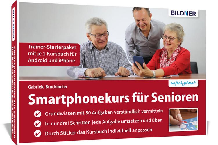 Produktbild: Smartphonekurs f&uuml;r Senioren - Trainer-Starterpaket f&uuml;r Android und iOS