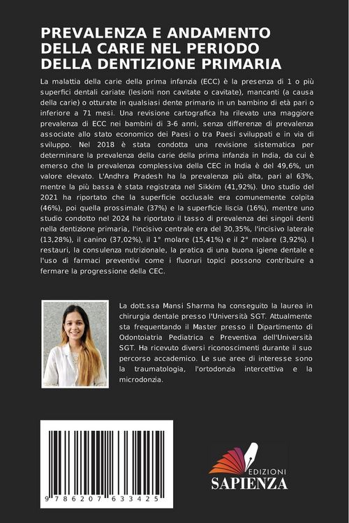 Produktbild: Prevalenza E Andamento Della Carie Nel Periodo Della Dentizione Primaria