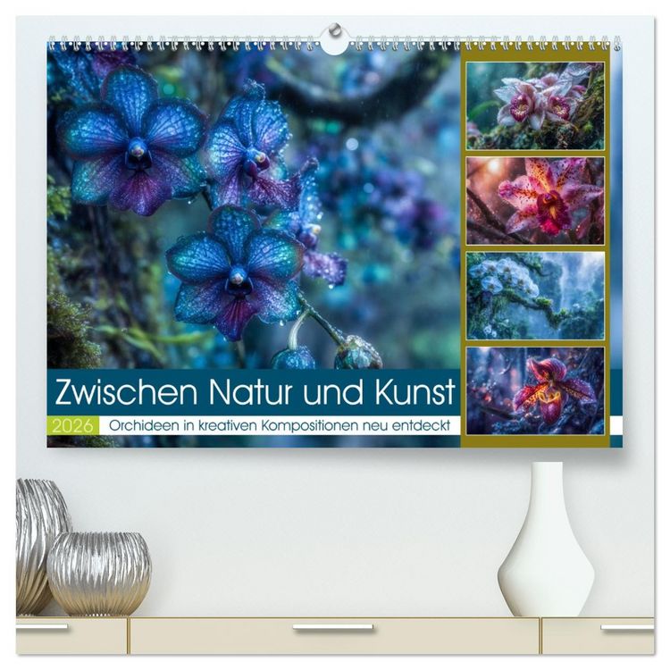 Produktbild: Zwischen Natur und Kunst (hochwertiger Premium Wandkalender 2026 DIN A2 quer), Kunstdruck in Hochglanz