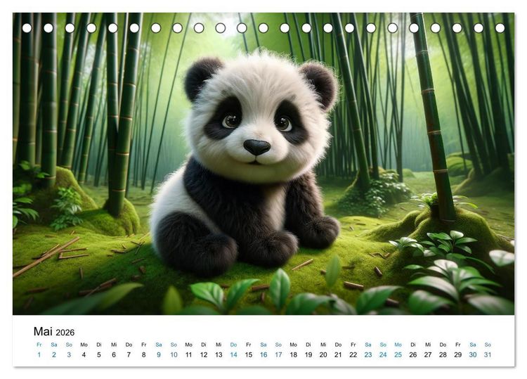 Produktbild: Baby-Tiere (Tischkalender 2026 DIN A5 quer), CALVENDO Monatskalender