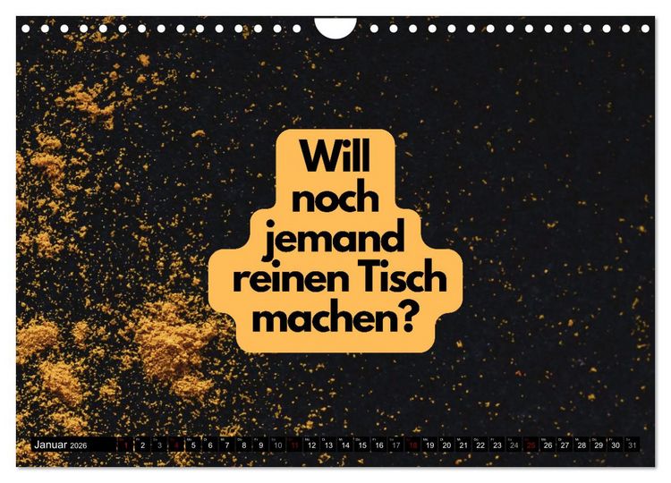 Produktbild: Komm Kaffeesatz lesen! (Wandkalender 2026 DIN A4 quer), CALVENDO Monatskalender