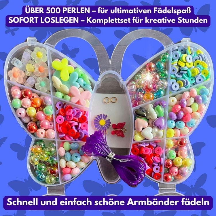 Produktbild: Perlenset Schmetterling