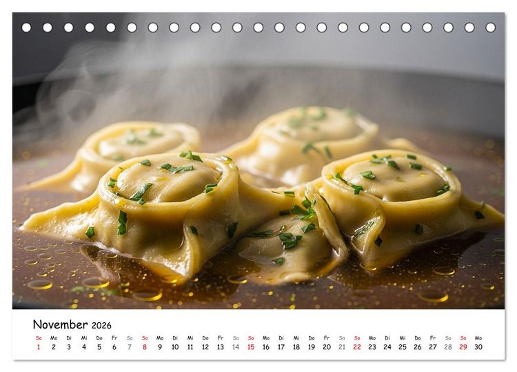 Produktbild: Schw&auml;bischer Maultaschen-Kalender (Tischkalender 2026 DIN A5 quer), CALVENDO Monatskalender
