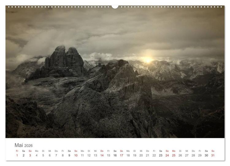Produktbild: Drei Zinnen - S&uuml;dtirols Wahrzeichen (Wandkalender 2026 DIN A2 quer), CALVENDO Monatskalender
