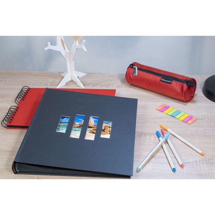 Produktbild: Fotoalbum MILANO 29x32 cm, 60 schwarze Seiten