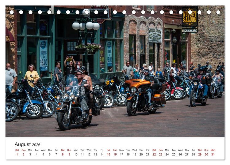 Produktbild: Sturgis - The most famous motorcycle rally in the world (Desk Calendar 2026 DIN A5 landscape), CALVENDO 12 Month DeskCalendar