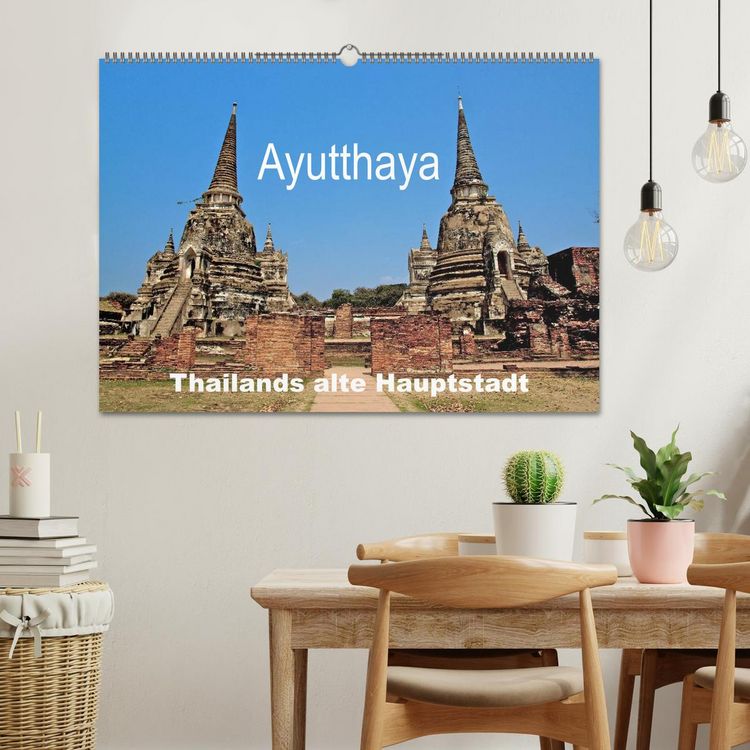 Produktbild: Ayutthaya - Thailands alte Hauptstadt (Wandkalender 2026 DIN A2 quer), CALVENDO Monatskalender
