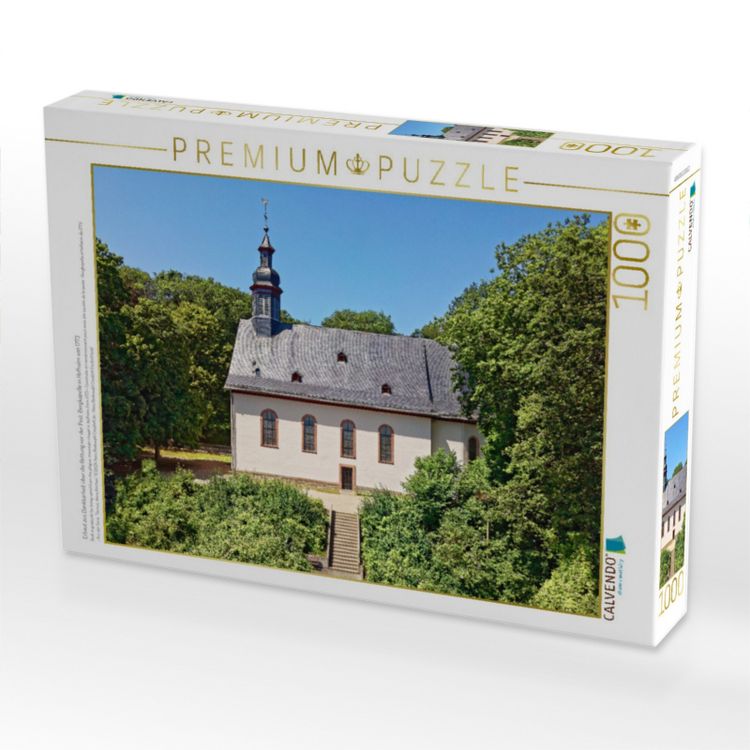 Produktbild: CALVENDO Puzzle Erbaut aus Dankbarkeit &uuml;ber die Rettung vor der Pest: Bergkapelle in Hofheim von 1773 | 1000 Teile Lege-Gr&ouml;&szlig;e 64x48cm Foto-Puzzle f&uuml;r gl&uuml;ckliche Stunden