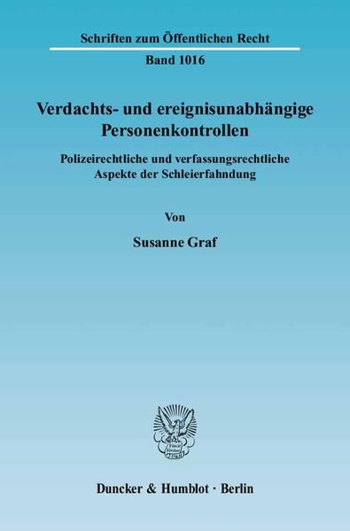 Produktbild: Verdachts- und ereignisunabh&auml;ngige Personenkontrollen.