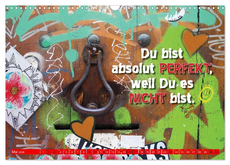 Produktbild: So sch&ouml;n, dass es dich gibt (Wandkalender 2026 DIN A3 quer), CALVENDO Monatskalender