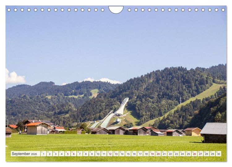 Produktbild: Urlaub in der Zugspitz Region (Wandkalender 2026 DIN A4 quer), CALVENDO Monatskalender