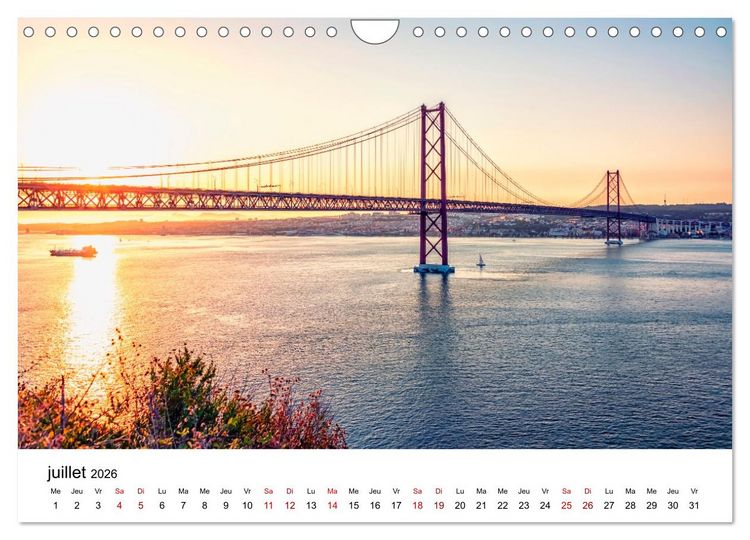 Produktbild: S&eacute;duisant Portugal (Calendrier mural 2026 DIN A4 vertical), CALVENDO calendrier mensuel