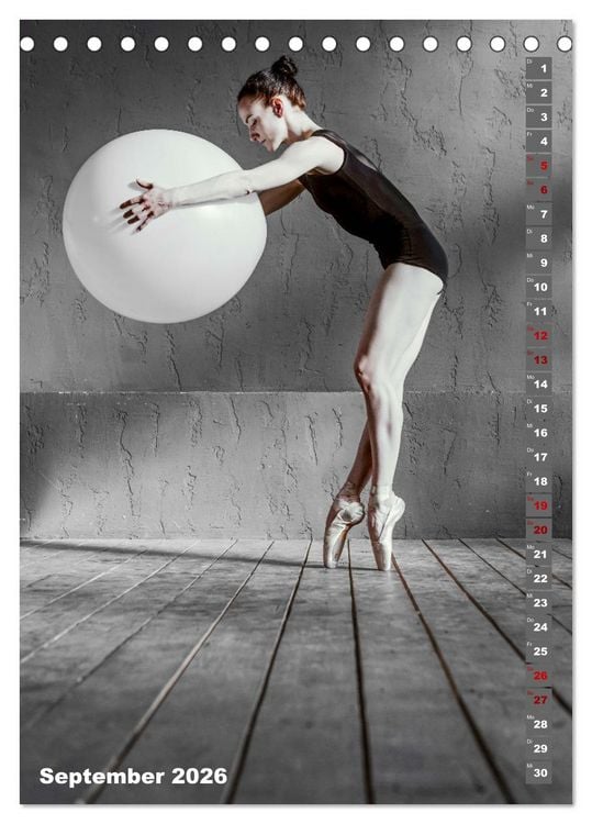 Produktbild: Sinneseindruck Ballett (Tischkalender 2026 DIN A5 hoch), CALVENDO Monatskalender