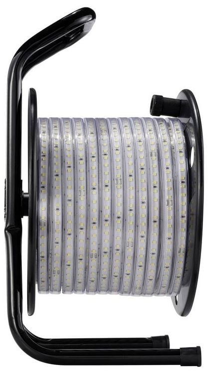Produktbild: Sygonix SY-6700426 LED-Streifen mit Stecker 230 V/AC 25m Kaltwei&szlig; 1St.