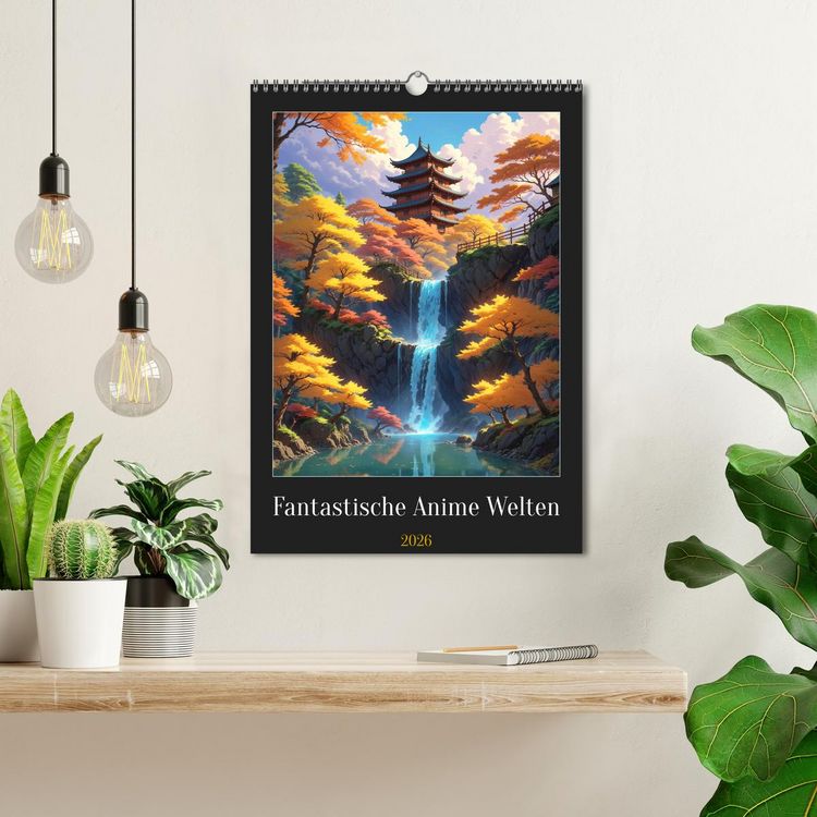 Produktbild: Fantastische Anime Welten (Wandkalender 2026 DIN A3 hoch), CALVENDO Monatskalender