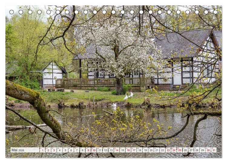 Produktbild: Romantisches Wegberg (Tischkalender 2026 DIN A5 quer), CALVENDO Monatskalender