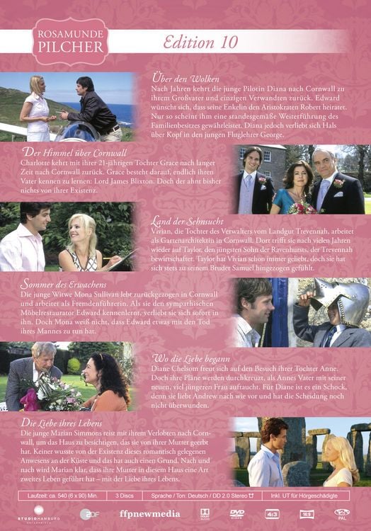 Produktbild: Rosamunde Pilcher Edition 10 (6 Filme auf 3 DVDs)