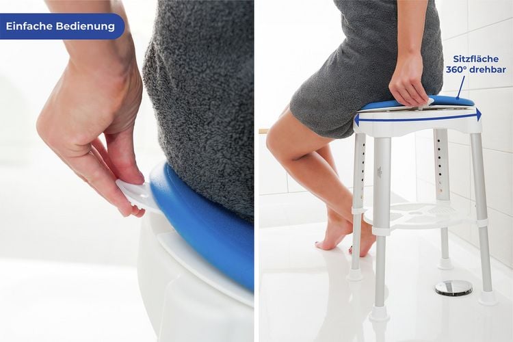 Produktbild: Dusch-Stuhl, Duschhocker mit praktischen Funktionen