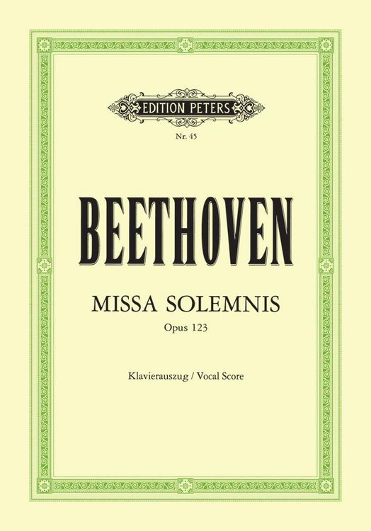 Produktbild: Missa solemnis D-Dur op. 123