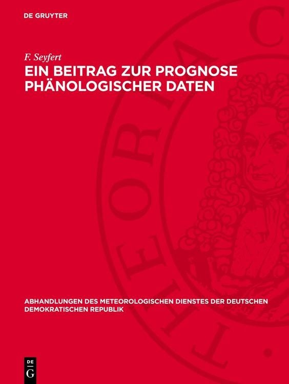 Produktbild: Ein Beitrag zur Prognose ph&auml;nologischer Daten
