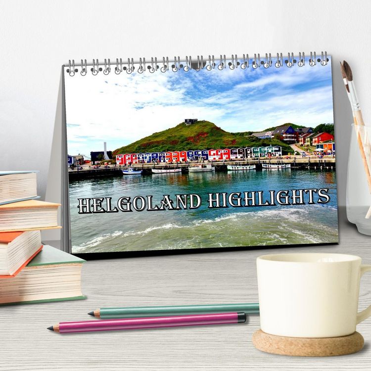 Produktbild: Helgoland Highlights (Tischkalender 2026 DIN A5 quer), CALVENDO Monatskalender