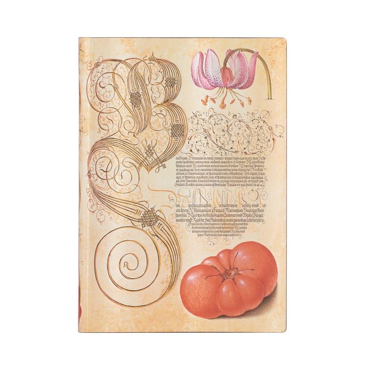 Produktbild: Softcover Notizbuch Lilie & Tomate, Midi, Liniert