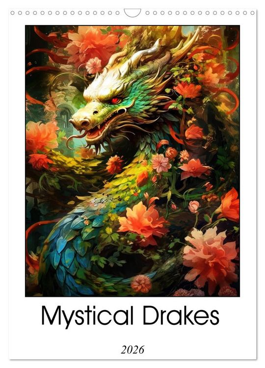 Produktbild: Mystical Drakes (Wall Calendar 2026 DIN A3 portrait), CALVENDO 12 Month Wall Calendar