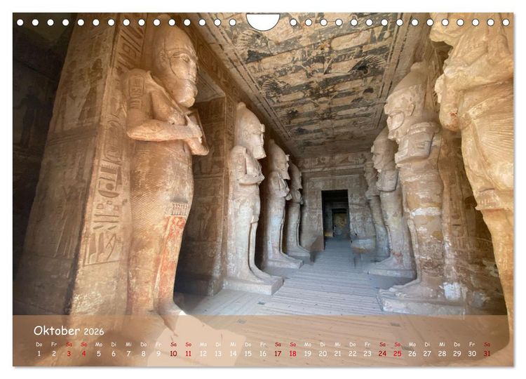 Produktbild: Zwischen Luxor und Abu Simbel - Eine Reise durch die Dynastien (Wandkalender 2026 DIN A4 quer), CALVENDO Monatskalender