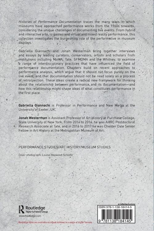 Produktbild: Histories of Performance Documentation