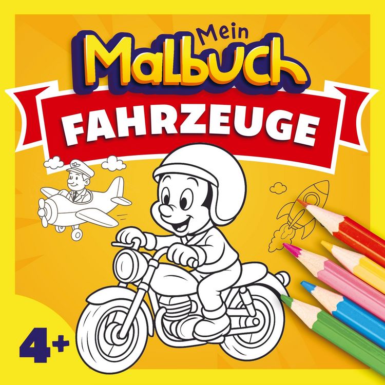 Produktbild: Malbuch Fahrzeuge ab 4 Jahren