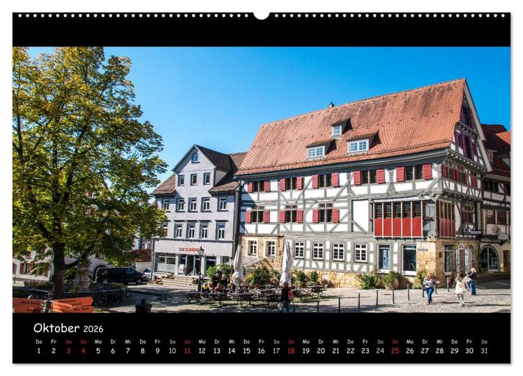 Produktbild: Esslingen am Neckar - Vom Mittelalter in die Moderne (Wandkalender 2026 DIN A2 quer), CALVENDO Monatskalender