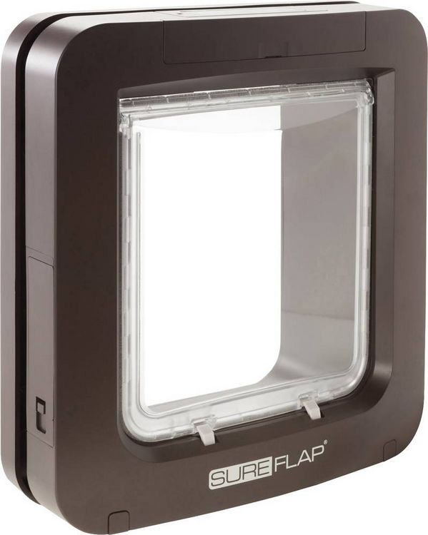 Produktbild: SureFlap Mikrochip Pet door Haustierklappe Braun 1St.