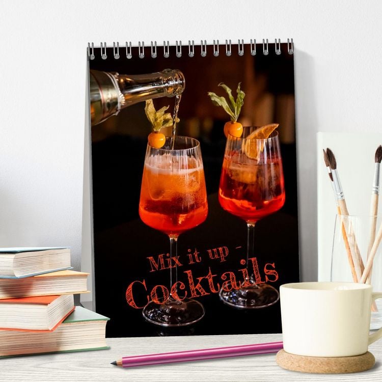 Produktbild: Mix it up - Cocktails (Tischkalender 2026 DIN A5 hoch), CALVENDO Monatskalender