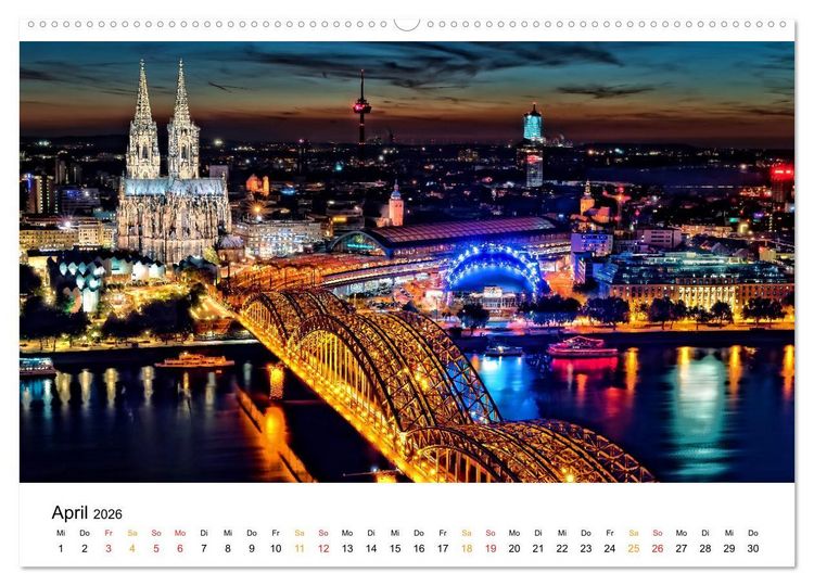 Produktbild: Deutschland - traumhafte Sehensw&uuml;rdigkeiten (hochwertiger Premium Wandkalender 2026 DIN A2 quer), Kunstdruck in Hochglanz