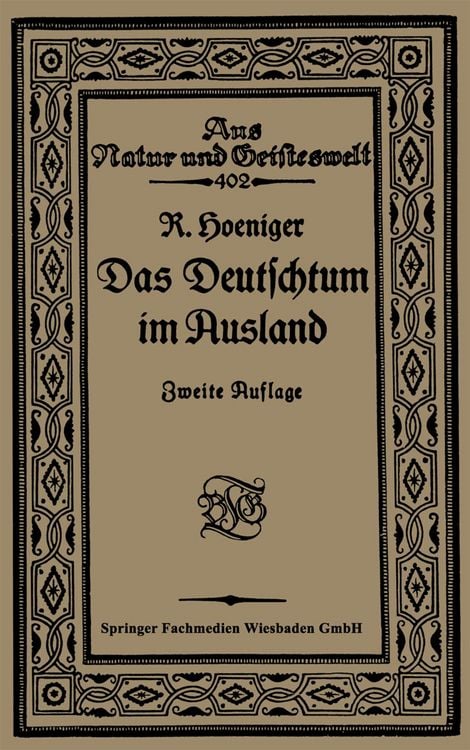 Produktbild: Das Deutschtum im Ausland vor dem Weltkrieg