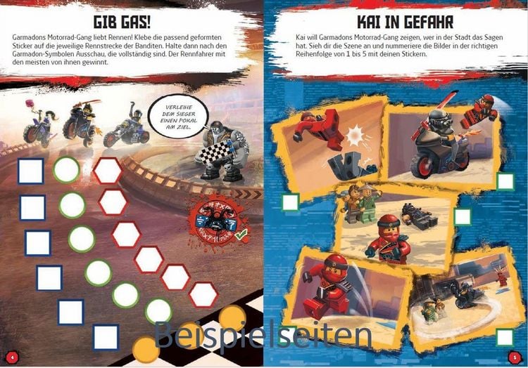 Produktbild: LEGO&reg; NINJAGO&reg; &ndash; Stickerabenteuer - Helden auf Mission