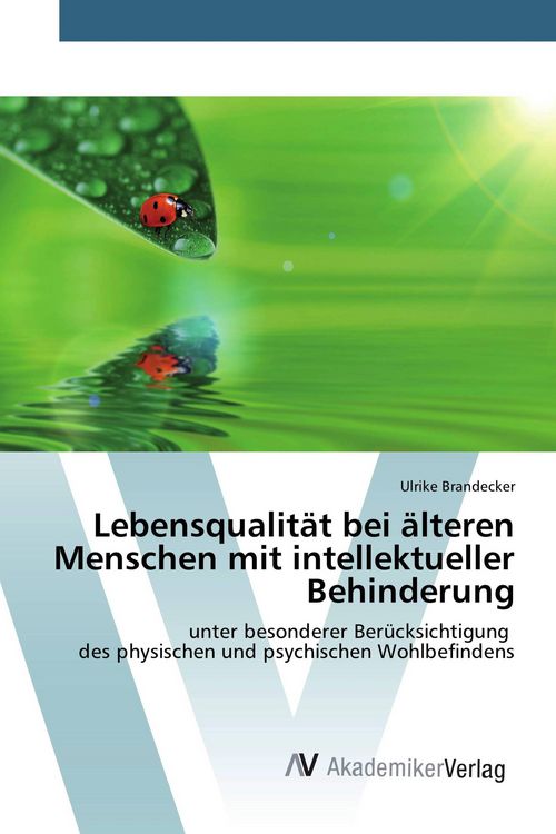 Produktbild: Lebensqualit&auml;t bei &auml;lteren Menschen mit intellektueller Behinderung