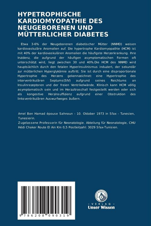 Produktbild: HYPETROPHISCHE KARDIOMYOPATHIE DES NEUGEBORENEN UND M&Uuml;TTERLICHER DIABETES