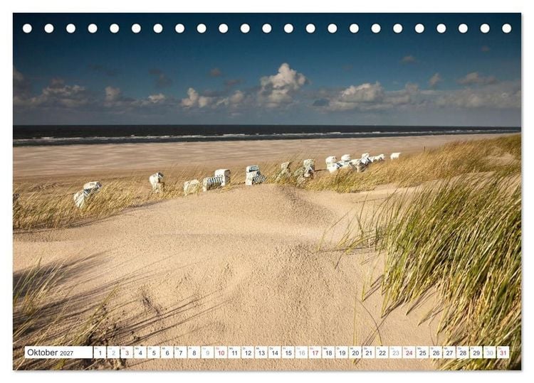 Produktbild: Meerblick - die Nordsee (Tischkalender 2027 DIN A5 quer), CALVENDO Monatskalender