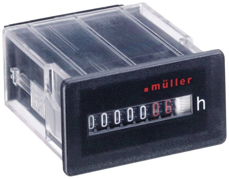 Produktbild: M&uuml;ller BW 30.18 230V 50Hz Betriebsstundenz&auml;hler Rollenz&auml;hlwerk