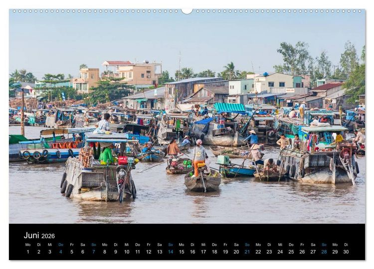 Produktbild: Das Mekong-Delta (hochwertiger Premium Wandkalender 2026 DIN A2 quer), Kunstdruck in Hochglanz
