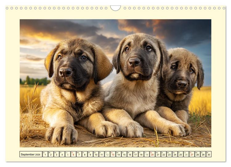 Produktbild: Kangal - Besch&uuml;tzer der Herde. Starke, selbstst&auml;ndige und furchtlose Hunde (Wandkalender 2026 DIN A3 quer), CALVENDO Monatskalender
