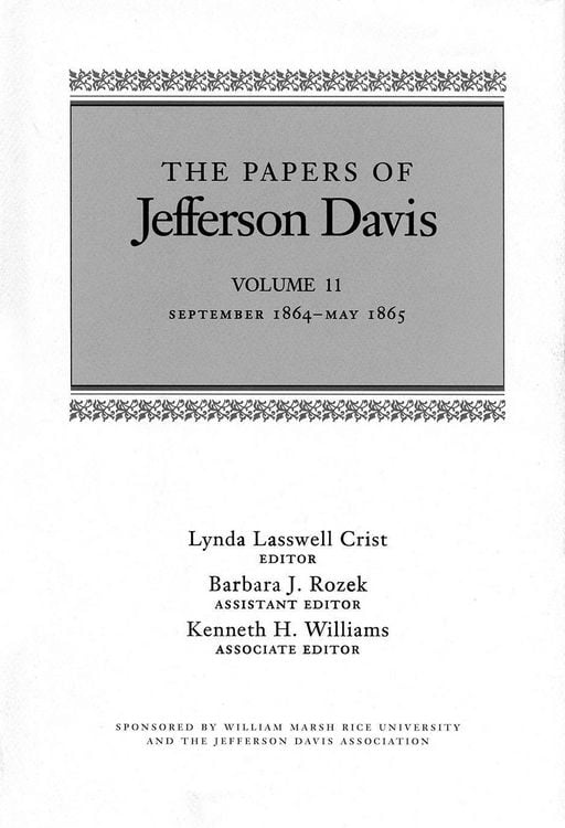 Produktbild: The Papers of Jefferson Davis