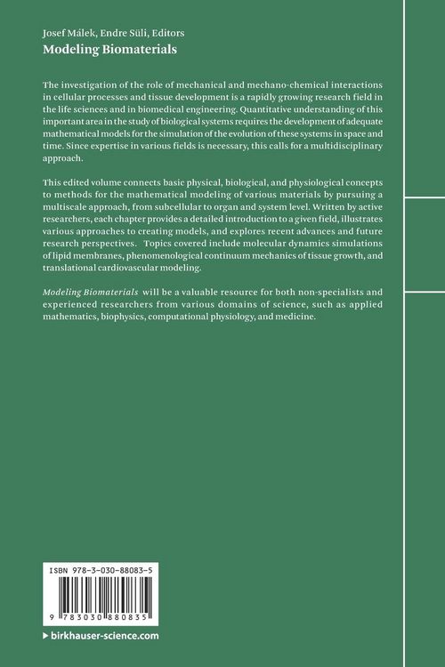 Produktbild: Modeling Biomaterials
