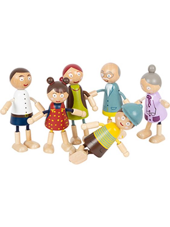 Produktbild: Biegepuppen-Familie aus Holz