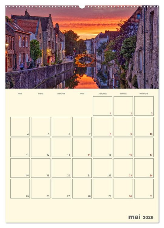 Produktbild: Comt&eacute; belge de Flandre (Calendrier mural 2026 DIN A2 horizontal), CALVENDO calendrier mensuel