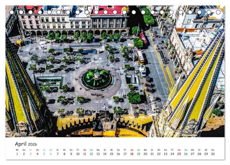 Produktbild: Mexico von oben (Tischkalender 2026 DIN A5 quer), CALVENDO Monatskalender