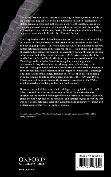 Produktbild: A History of Sociology in Britain